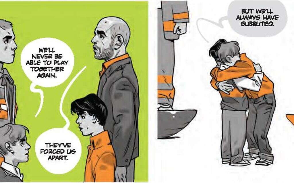 Detail from 'I'm Still Alive,' by Roberto Saviano, illustrated by Asaf Haunka. (Courtesy Boom! Studios)