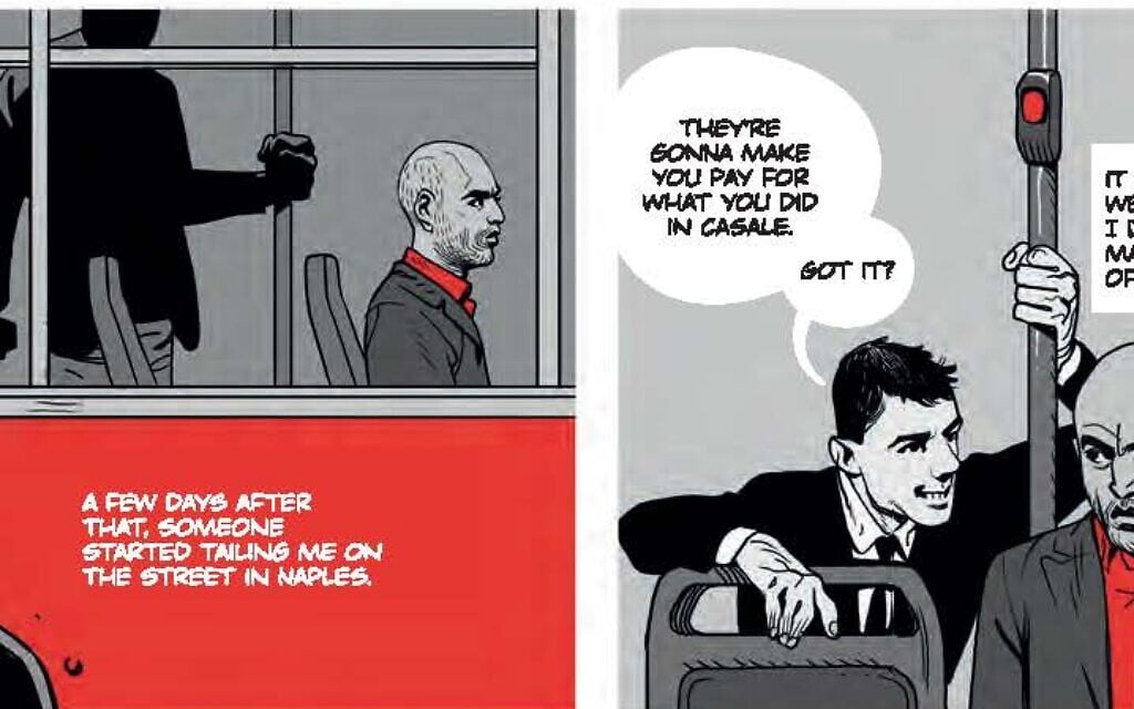Detail from 'I'm Still Alive,' by Roberto Saviano, illustrated by Asaf Haunka. (Courtesy Boom! Studios)