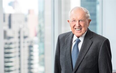 David "Sandy" Gottesman. (Matt Greenslade/photo-nyc.com; courtesy of the Gottesman family via JTA)