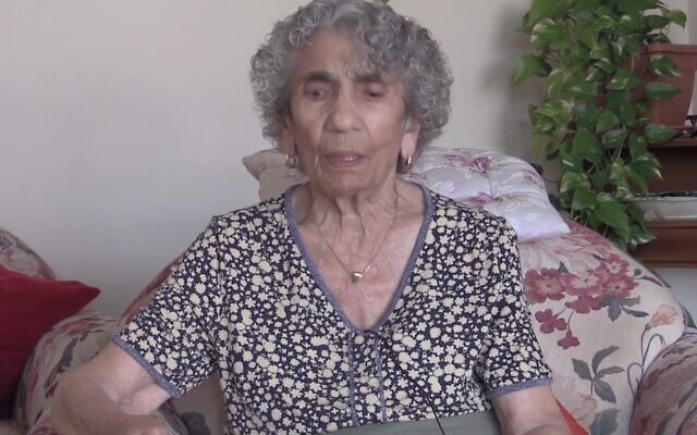 Holocaust survivor Zilli Schmidt provides testimony for the European Holocaust Memorial Day for Sinti and Roma on August 1, 2020. (Screen capture/YouTube; used in accordance with Clause 27a of the Copyright Law) Holocaust survivor Zilli Schmidt provides testimony for the European Holocaust Memorial Day for Sinti and Roma on August 1, 2020. (Screen capture/YouTube; used in accordance with Clause 27a of the Copyright Law)