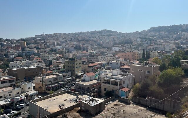Umm al-Fahm on October 29, 2022. (Jacob Magid/Times of Israel)