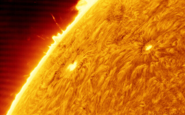 A sunspot captured by astrophotographer David 'Deddy' Dayag with his own adjusted home telescope. (Courtesy: David 'Deddy' Dayag)