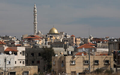 View of the Israeli Arab town of Jisr az-Zarqa, on February 4, 2017. (Nati Shohat/Flash90)