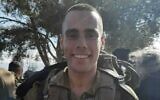 Staff Sgt. Ido Baruch, 21, killed in a shooting attack in the West Bank on October 11, 2022 (Courtesy)