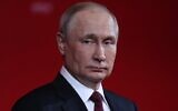 Russian President Vladimir Putin attends a ceremony to mark the 75th anniversary of the Federal Medical-Biological Agency in Moscow on November 9, 2022. (Sergei BOBYLYOV / SPUTNIK / AFP)