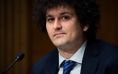 Samuel Bankman-Fried, founder of FTX, testifies during a Senate Committee on Agriculture, Nutrition and Forestry hearing on Capitol Hill in Washington, DC, February 9, 2022. (Saul Loeb/AFP)