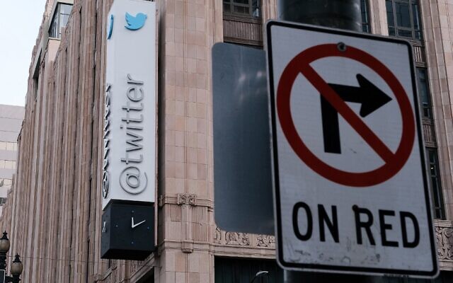 Twitter headquarters on the intersection of Market Street and 10th Street on November 4, 2022 in San Francisco, California. (David Odisho/Getty Images/AFP) Twitter headquarters on the intersection of Market Street and 10th Street on November 4, 2022 in San Francisco, California. (David Odisho/Getty Images/AFP)