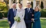 In this handout provided by The White House, President Joe Biden and First Lady Jill Biden attend the wedding of Peter Neal and Naomi Biden Neal on the South Lawn of the White House on November 19, 2022 in Washington DC.   (Adam Schultz/The White House via Getty Images/AFP)