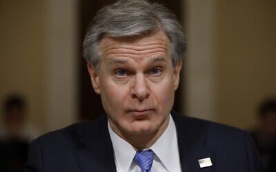 Federal Bureau of Investigation Director Christopher Wray prepares to testify before the House Homeland Security Committee in the Cannon House Office Building on Capitol Hill on November 15, 2022 in Washington, DC (CHIP SOMODEVILLA /  Getty Images via AFP)