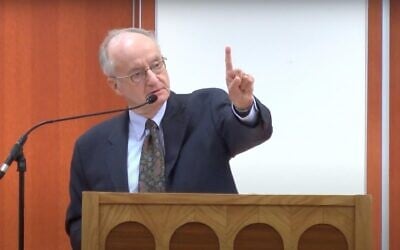 Rabbi A. James Rudin, a longtime interfaith activist, will be knighted for his work in Catholic-Jewish relations. (Screenshot via YouTube)