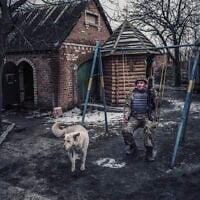 From 'Anti-Terrorist Operation Zone: Photos of War in Ukraine' by Pavel Wolberg, November 22 through January 22 in the art gallery of Wizo Haifa (Courtesy Pavel Wolberg)
