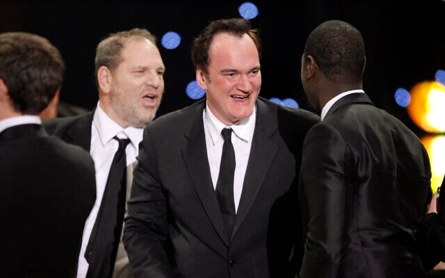 Producer Harvey Weinstein, left, and director Quentin Tarantino react after 'Inglourious Basterds' won the award for best cast of a movie at the 16th Annual Screen Actors Guild Awards on Jan. 23, 2010, in Los Angeles. (AP Photo/Mark J. Terrill) Producer Harvey Weinstein, left, and director Quentin Tarantino react after 'Inglourious Basterds' won the award for best cast of a movie at the 16th Annual Screen Actors Guild Awards on Jan. 23, 2010, in Los Angeles. (AP Photo/Mark J. Terrill)