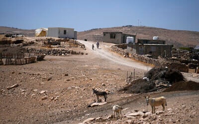 A view of the West Bank village of Masafer Yatta on June 26, 2022. (AP/Majdi Mohammed)