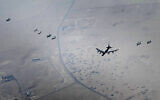 Illustrative: This photo released by the US Air Force shows a B-52H Stratofortress assigned to the 5th Bomb Wing, Minot Air Force Base, North Dakota, flying over the Middle East, Sept. 4, 2022. (Staff Sgt. Charles Fultz/U.S. Air Force via AP)