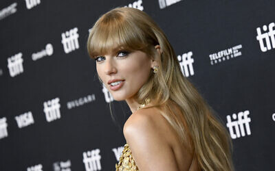 Taylor Swift attends an 'In conversation with Taylor Swift' event at the Toronto International Film Festival on Sept. 9, 2022. (Ivan Agostini/Invision/AP)