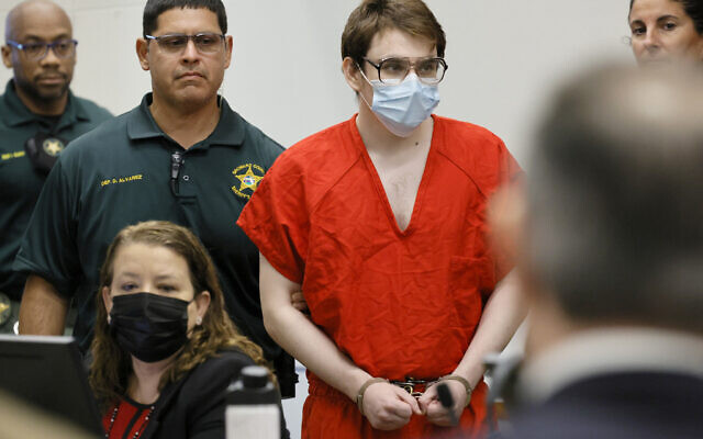 Marjory Stoneman Douglas High School shooter Nikolas Cruz is escorted into the courtroom for a hearing regarding possible jury misconduct during deliberations in the penalty phase of his trial on Friday, Oct. 14, 2022, at the Broward County Courthouse in Fort Lauderdale, Florida. (Amy Beth Bennett/South Florida Sun Sentinel via AP, Pool) Marjory Stoneman Douglas High School shooter Nikolas Cruz is escorted into the courtroom for a hearing regarding possible jury misconduct during deliberations in the penalty phase of his trial on Friday, Oct. 14, 2022, at the Broward County Courthouse in Fort Lauderdale, Florida. (Amy Beth Bennett/South Florida Sun Sentinel via AP, Pool)