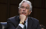 CIA Director William Burns listens during a Senate Select Committee on Intelligence hearing, on Capitol Hill in Washington, April 14, 2021. (Graeme Jennings/Pool via AP, File)