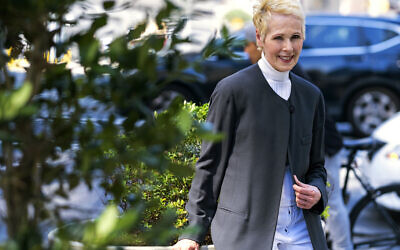 E. Jean Carroll, who is pressing charges against former US president Donald Trump, on June 23, 2019, in New York. (AP Photo/Craig Ruttle)
