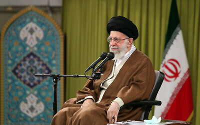 Iran's Supreme Leader Ayatollah Ali Khamenei speaks during a meeting with members of the Basij paramilitary force in Tehran, Iran, Nov. 26, 2022. (Office of the Iranian Supreme Leader via AP, File)