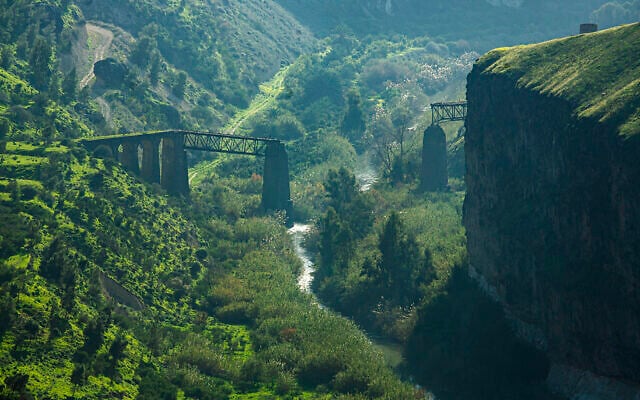 Illustrative: A view of the Yarmouk River in northern Israel, February 11, 2021. (Moshe Shai/FLASH90) Illustrative: A view of the Yarmouk River in northern Israel, February 11, 2021. (Moshe Shai/FLASH90)