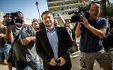 Religious Zionism leader Bezalel Smotrich arrives for coalition talks with Likud chief Benjamin Netanyahu, in Jerusalem, November 6, 2022. (Yonatan Sindel/Flash90)