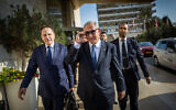 Likud party chairman MK Benjamin Netanyahu seen after coalition talks at a hotel in Jerusalem on November 6, 2022. (Yonatan Sindel/Flash90)