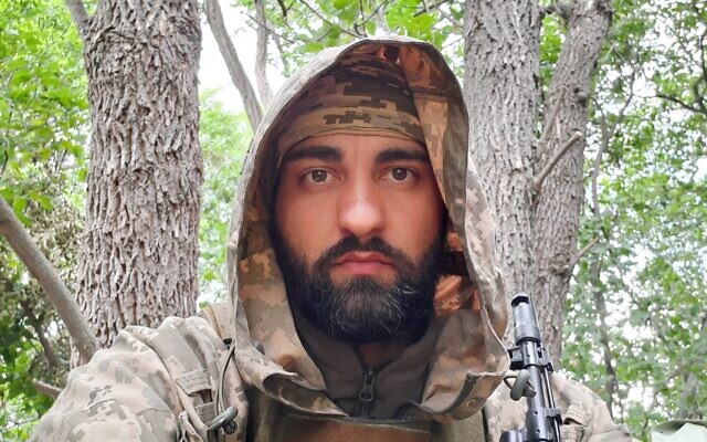 Igor Kovalenko during his service in the Ukrainian army. (Courtesy of Kovalenko)