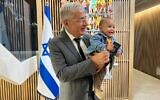 Israel's Ambassador to the UAE with Mateo David and his new Israeli passport, November 17, 2022 (via Twitter).