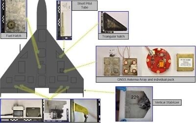 Evidence gathered by the US navy from a drone attack on an Israeli owned oil tanker (US Navy)