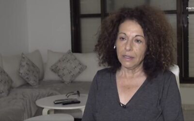 Screen capture from video of Likud activist Orly Levy, November, 2020. (Twittter. Used in accordance with Clause 27a of the Copyright Law)