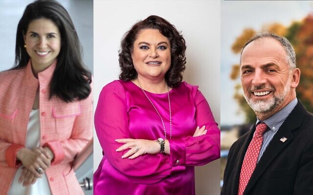 Undated photo of Republican candidates (left to right) Karina Lipsman, Angela Grabovsky, and Yuri Dashevsky