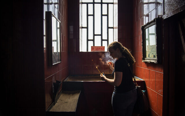 Illustrative: In addition to no heat and light in Chernivtsi, lack of electricity means lack of TV and radio use, along with spotty internet service. (Erin Clark/The Boston Globe via Getty Images via JTA)