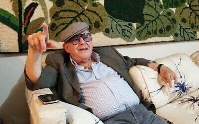 Myron Sugerman reminisces in his Newark, New Jersey, home in this still from 'Last Man Standing.' (Courtesy)