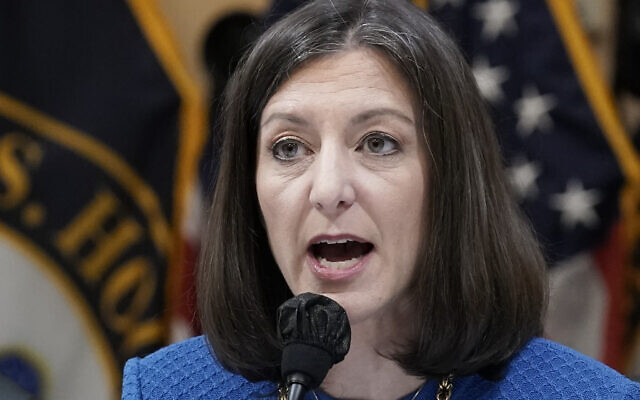 Democratic Representative Elaine Luria of Virginia speaks as the House select committee investigating the January 6 attack on the US Capitol holds a hearing at the Capitol in Washington on July 21, 2022. (AP Photo/J. Scott Applewhite, File) Democratic Representative Elaine Luria of Virginia speaks as the House select committee investigating the January 6 attack on the US Capitol holds a hearing at the Capitol in Washington on July 21, 2022. (AP Photo/J. Scott Applewhite, File)