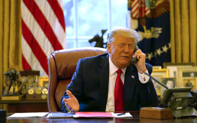 In this file image released in the final report by the House select committee investigating the January 6 attack on the US Capitol, on Thursday, December 22, 2022, former US president Donald Trump talks on the phone to former US vice president Mike Pence from the Oval Office of the White House on January 6, 2021. (House Select Committee via AP) In this file image released in the final report by the House select committee investigating the January 6 attack on the US Capitol, on Thursday, December 22, 2022, former US president Donald Trump talks on the phone to former US vice president Mike Pence from the Oval Office of the White House on January 6, 2021. (House Select Committee via AP)
