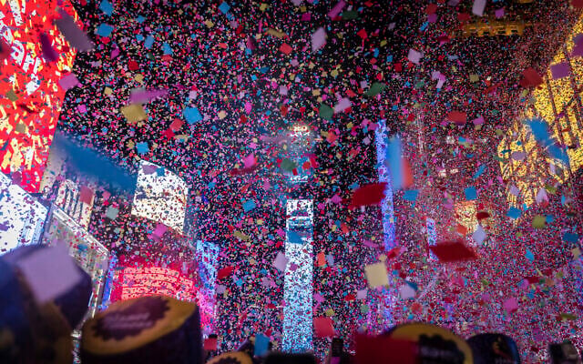The Times Square New Year's Eve Ball drops during New Year's celebration in Times Square on Sunday, Jan. 1, 2023 in New York. (AP Photo/Stefan Jeremiah) The Times Square New Year's Eve Ball drops during New Year's celebration in Times Square on Sunday, Jan. 1, 2023 in New York. (AP Photo/Stefan Jeremiah)