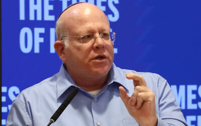 Illustrative: Prof. Amichai Cohen at a ToI Live event in Jerusalem's Israel Democracy Institute, December 15, 2022. (Oded Antman/IDI)