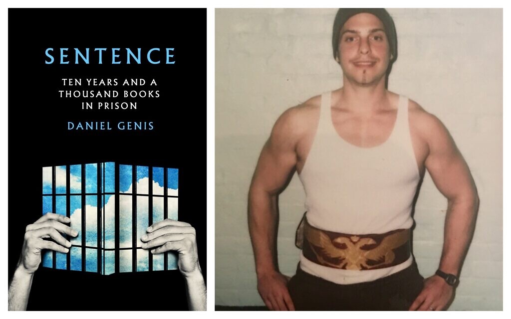 'Sentence: Ten Years and a Thousand Books in Prison,' by Daniel Genis, pictured at right in weightlifting gear, in an undated photo taken during his prison time. (Courtesy) 'Sentence: Ten Years and a Thousand Books in Prison,' by Daniel Genis, pictured at right in weightlifting gear, in an undated photo taken during his prison time. (Courtesy)
