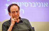 Former minister Dan Meridor attends a conference at Reichman University in Herzliya, June 22, 2022. (Avshalom Sassoni/Flash90)