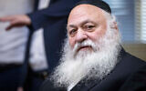 UTJ MK Yitzchak Goldknopf seen during a faction meeting at the Knesset in Jerusalem, December 5, 2022. (Olivier Fitoussi/Flash90)