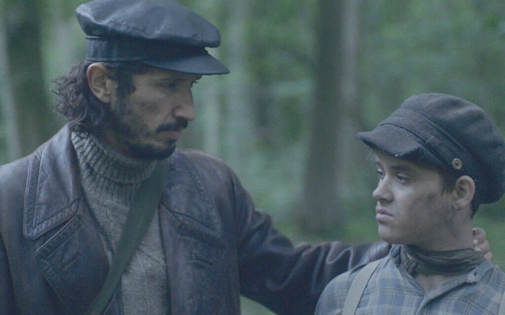Rostyslav Bome (right) as partisan leader Artem with Anton Krymskiy as Mitke in 'Nakam' (Filmakademie Baden-Württemberg / Leonard Caspari)