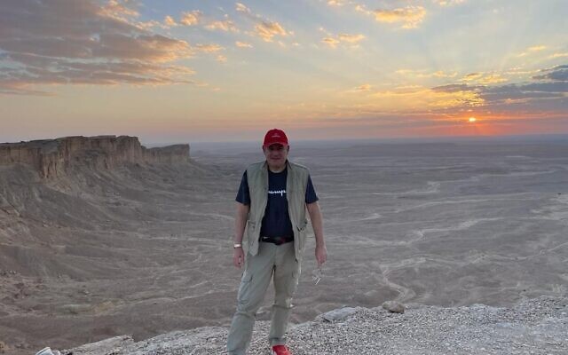 Joseph Fischer in Saudi Arabia for the World Travel and Tourism Council global summit in December 2022. (Courtesy)