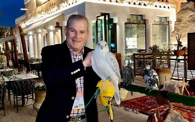 Joseph Fischer in Saudi Arabia for the World Travel and Tourism Council global summit in December 2022. (Courtesy)