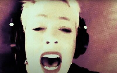 Screen capture from video of singer Pink' song 'Irrelevant.' (YouTube. Used in accordance with Clause 27a of the Copyright Law)