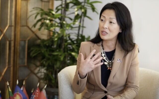 US Deputy Assistant Secretary for Multilateral Affairs and for Global China Issues Jung H. Pak (YouTube screenshot: used in accordance with Clause 27a of the Copyright Law) US Deputy Assistant Secretary for Multilateral Affairs and for Global China Issues Jung H. Pak (YouTube screenshot: used in accordance with Clause 27a of the Copyright Law)
