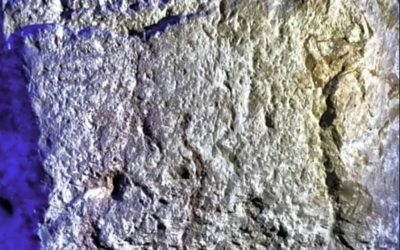 One of the images from the City of David's Siloam Tunnel in which Prof. Gershon Galil claims he reads the names and deeds of the biblical King Hezekiah of Judah in ancient Israel. (Eli Shukrun)