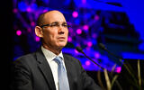 Bank of Israel Governor Amir Yaron speaks at a conference in Tel Aviv, on November 29, 2022. (Avshalom Sassoni/Flash90)