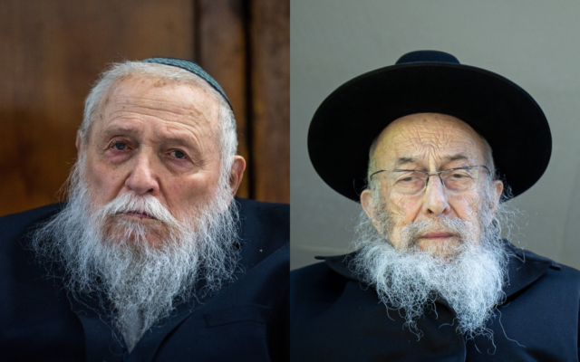 Rabbi Chaim Druckman (L) and Rabbi Zvi Tau (Oliver Fittousi/Flash90) Rabbi Chaim Druckman (L) and Rabbi Zvi Tau (Oliver Fittousi/Flash90)