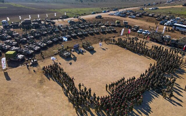 Troops of the 99th division following a drill in northern Israel, December 1, 2022. (Israel Defense Forces)