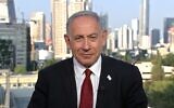 Prime minister-designate Benjamin Netanyahu during an interview on NBC's "Meet the Press" on December 4, 2022. (Screen capture/Twitter)